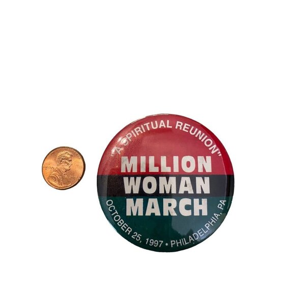 The Million Woman March October 25 1997 Philadelphia Pinback Button Spiritual Re - Picture 12 of 12